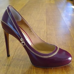 Salvatore Ferragamo Rory Platform Zipper Pump Heel